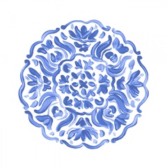 Porcelain Medallion II