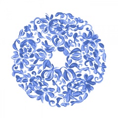 Porcelain Medallion III