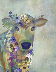 Fantastic Florals Cow