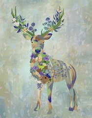Fantastic Florals Deer, Full