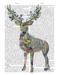 Fantastic Florals Deer, Full , Book Print