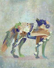 Fantastic Florals Fox, Standing