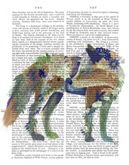 Fantastic Florals Fox, Standing , Book Print