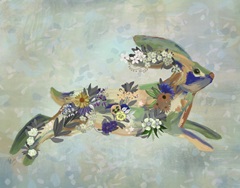 Fantastic Florals Hare, Running