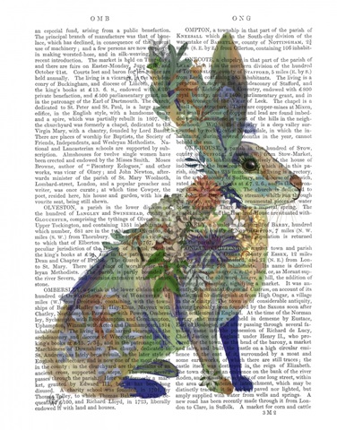 Fantastic Florals Hare, Sitting , Book Print