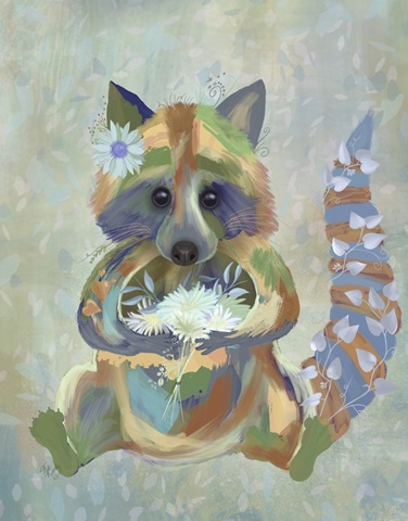 Fantastic Florals Raccoon