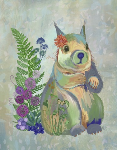 Fantastic Florals Squirrel