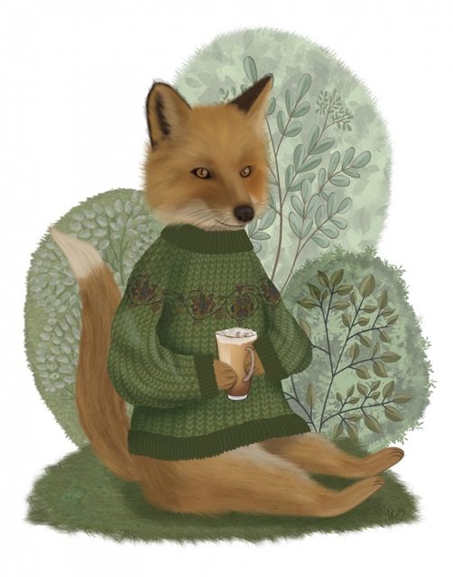 Latte Fox in Sweater