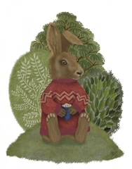 Latte Rabbit in Sweater