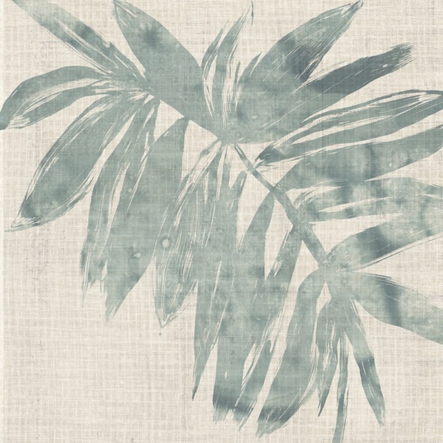 Burlap Ocean Palm I