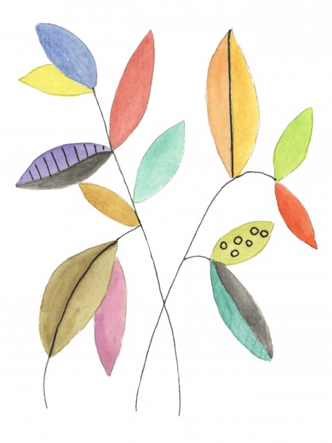 Color Pop Leaves IV