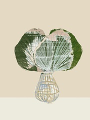 Woven Tropical Leaf I