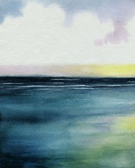 Sherbet Sunset Diptych I