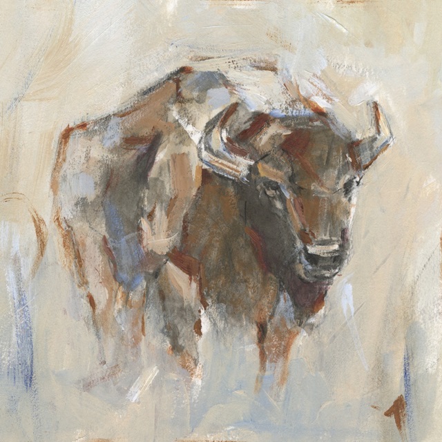 Pastel Bison I