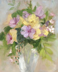 Yellow and Violet Bouquet I