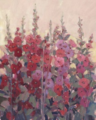 Hollyhocks in a Row II