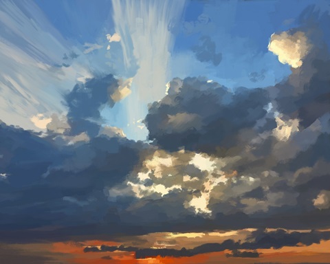 A Cloudy Sunset