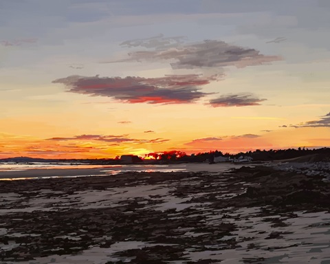 Sunset on the Beach