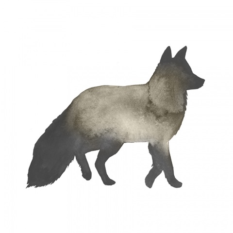 Sepia Animal Silhouette II