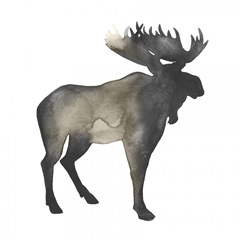 Sepia Animal Silhouette III