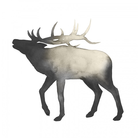 Sepia Animal Silhouette VI