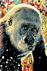 Gorilla Graffitied I
