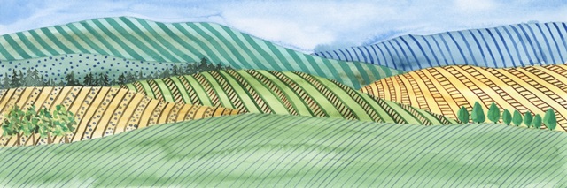 Striped Landscape I