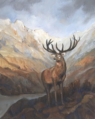 Great Stag in Mountains I