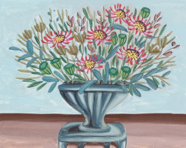 Spring Vase on Pedestal II