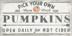 Pumpkin Picking Signs I
