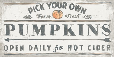 Pumpkin Picking Signs I