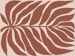 Terra Cotta Block Palms I