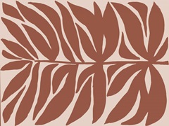Terra Cotta Block Palms II