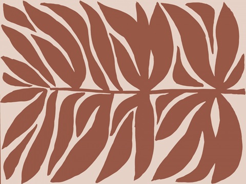 Terra Cotta Block Palms II