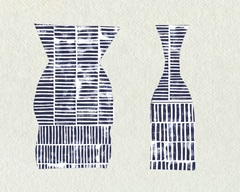 Dashed Modern Vases I