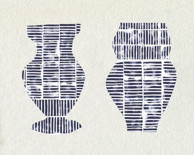 Dashed Modern Vases IV