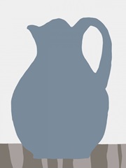 Indigo Striped Vase III