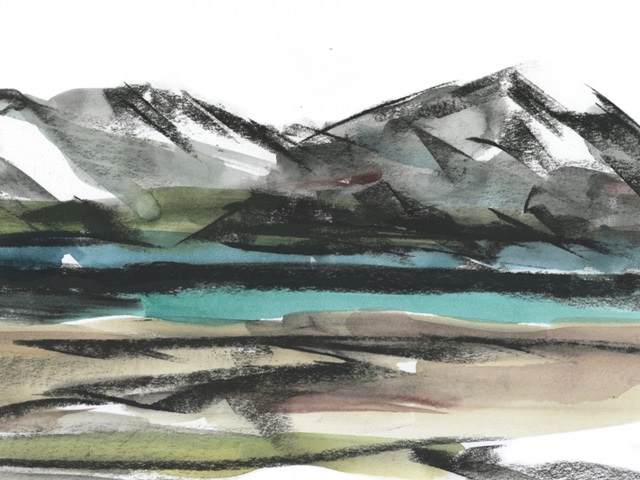 Abstract Mountain View III