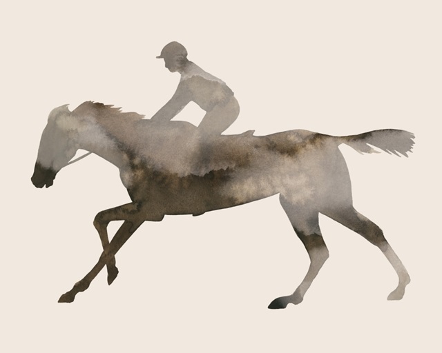Watercolor Rider II