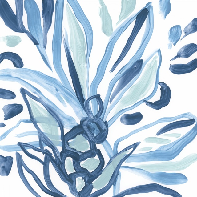 Blue Tropical Sketch III