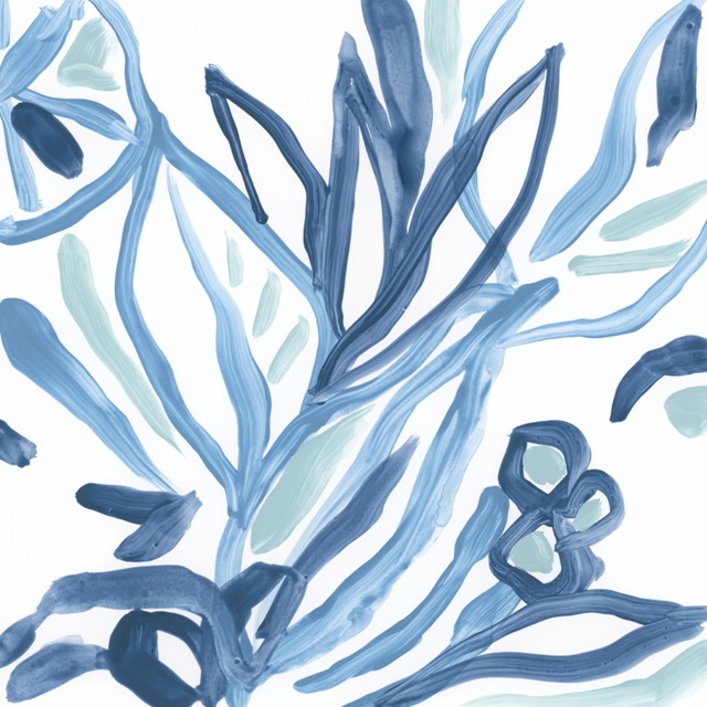 Blue Tropical Sketch IV