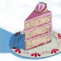 Strawberry Cherry Cake II