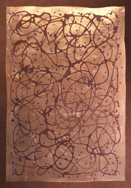 Printed Graffiti in Copper I