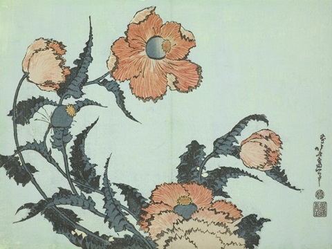 Katsushika Hokusai Floral I