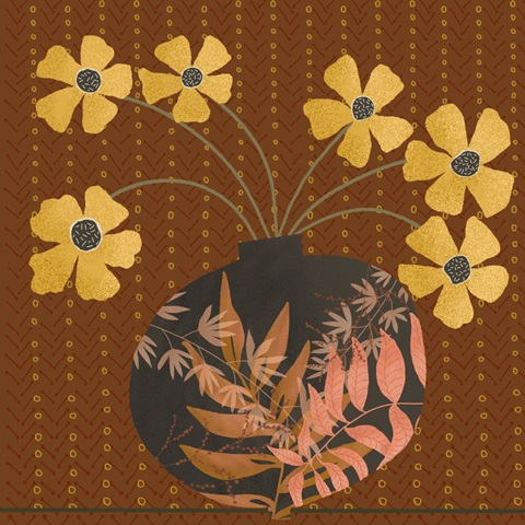 Autumn Flower Vase I