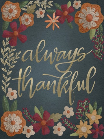 Autumn Flowers Thankful II