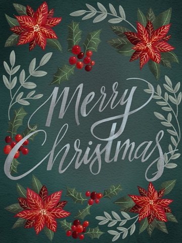 Red Flowers Christmas II