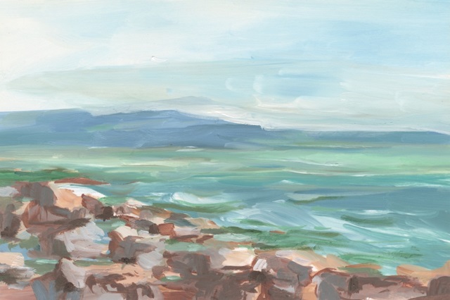 Pastel Shoreline Study I