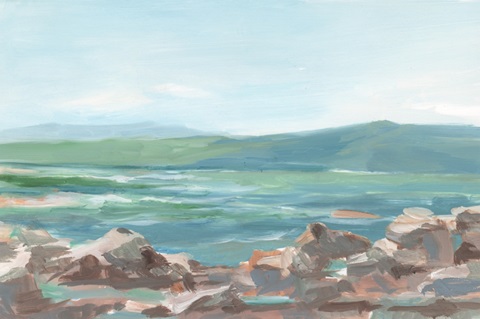 Pastel Shoreline Study II
