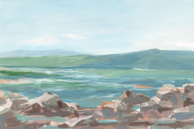 Pastel Shoreline Study II